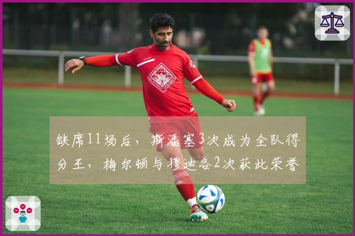 缺席11场后，斯潘塞3次成为全队得分王，梅尔顿与穆迪各2次获此荣誉